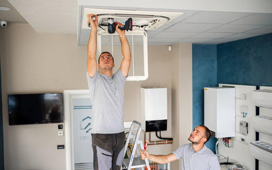 installing an air conditioner